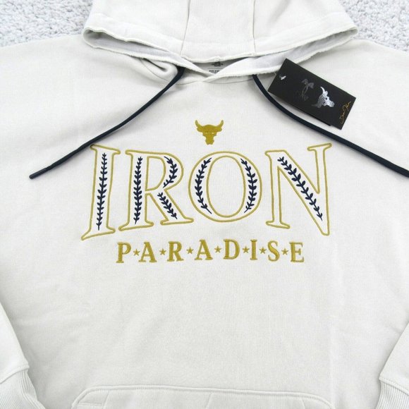 Under Armour Project Rock Iron Paradise Hoodie Mens Size Large NEW - Picture 3 of 11